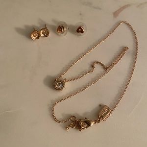 Kate Spade | Earring and Necklace Bundle Rose Gold